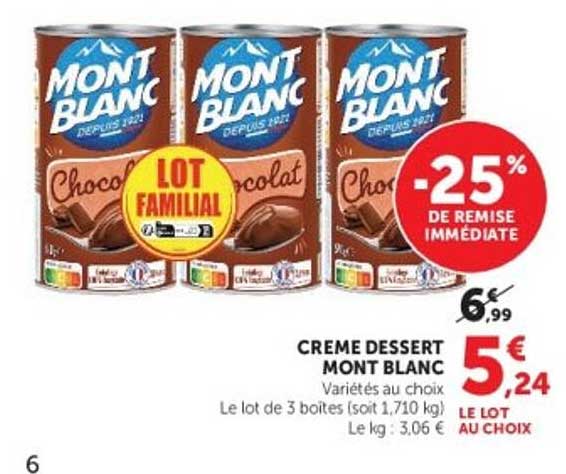 CREME DESSERT MONT BLANC