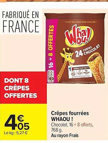 Crêpes fourrées WHAOU !