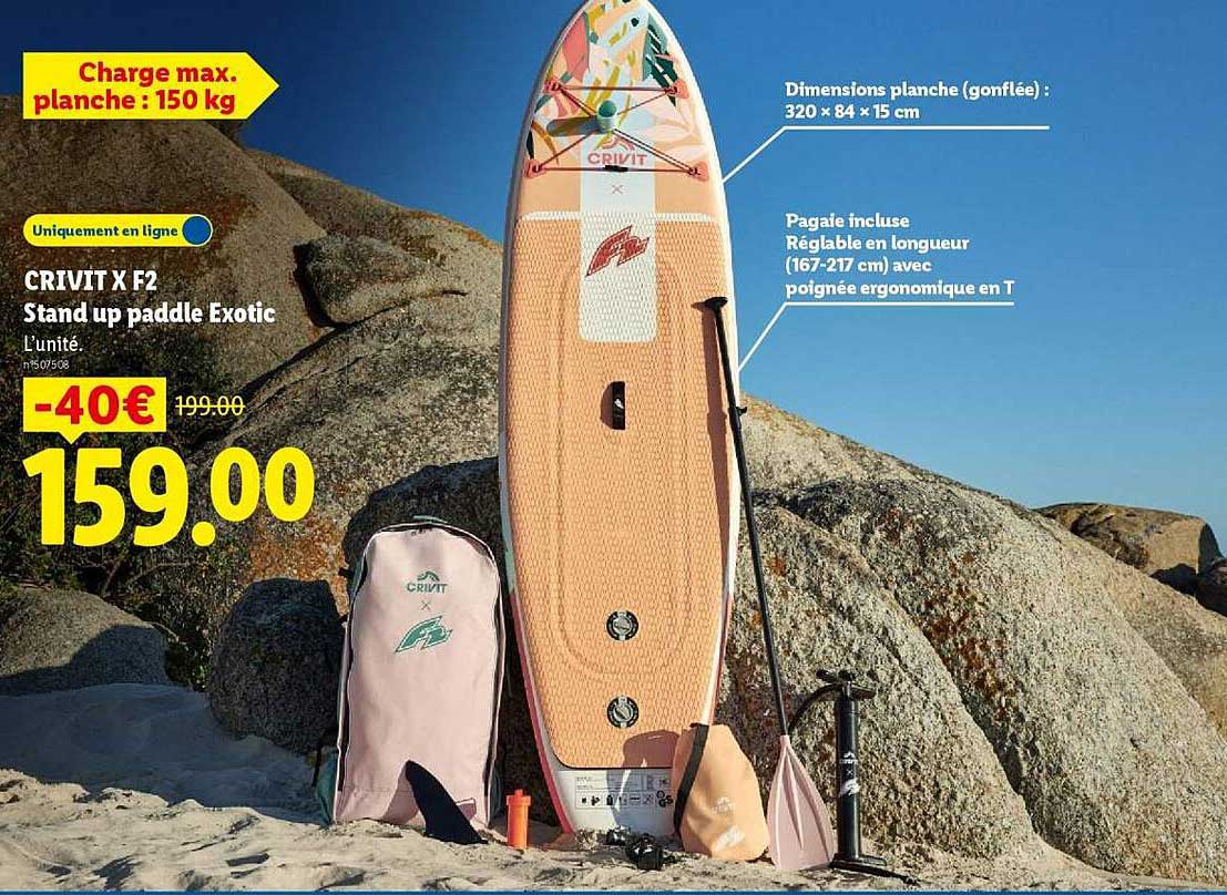 CRIVIT X F2 Stand up paddle Exotic