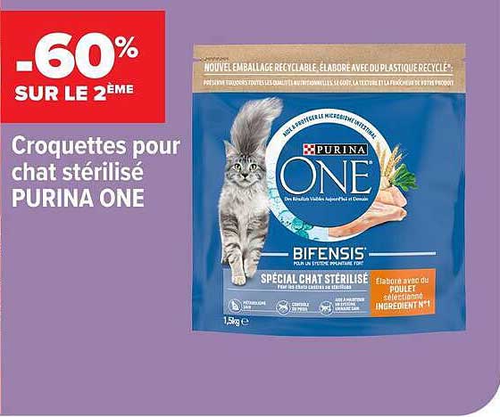 Croquettes pour chat stérilisé PURINA ONE