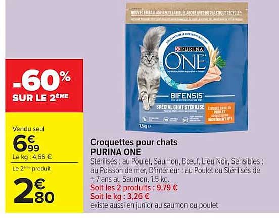 Croquettes pour chats PURINA ONE