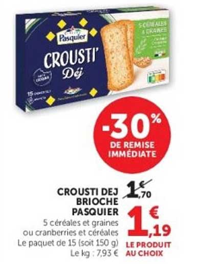 CROUSTI DEJ BRIOCHE PASQUIER