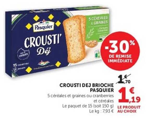 CROUSTI DEJ BRIOCHE PASQUIER