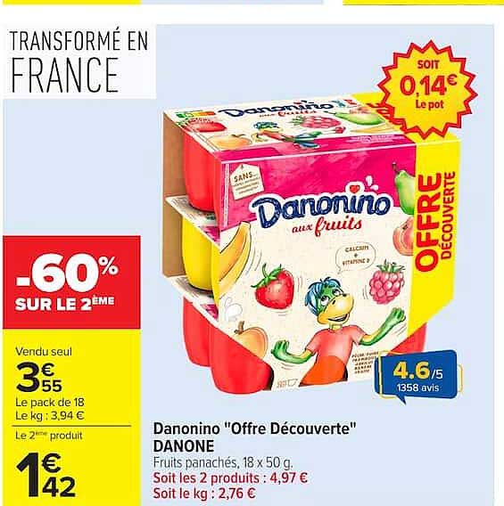 Danonino "Offre Découverte" DANONE