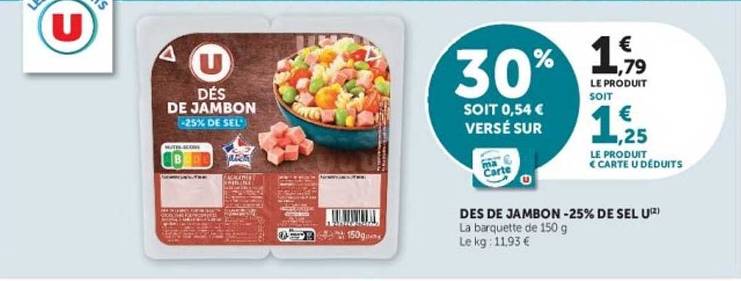 DES DE JAMBON -25% DE SEL