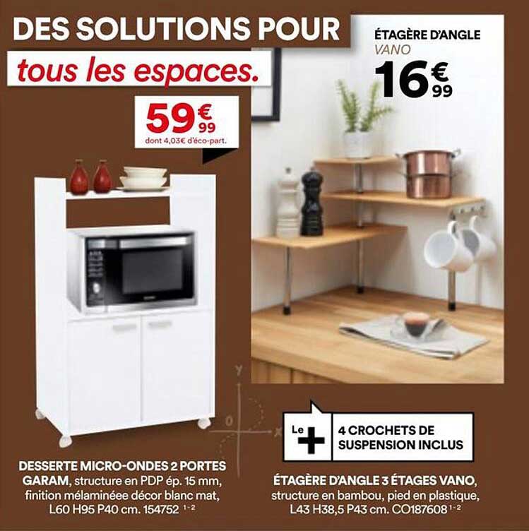 DES SOLUTIONS POUR tous les espaces.