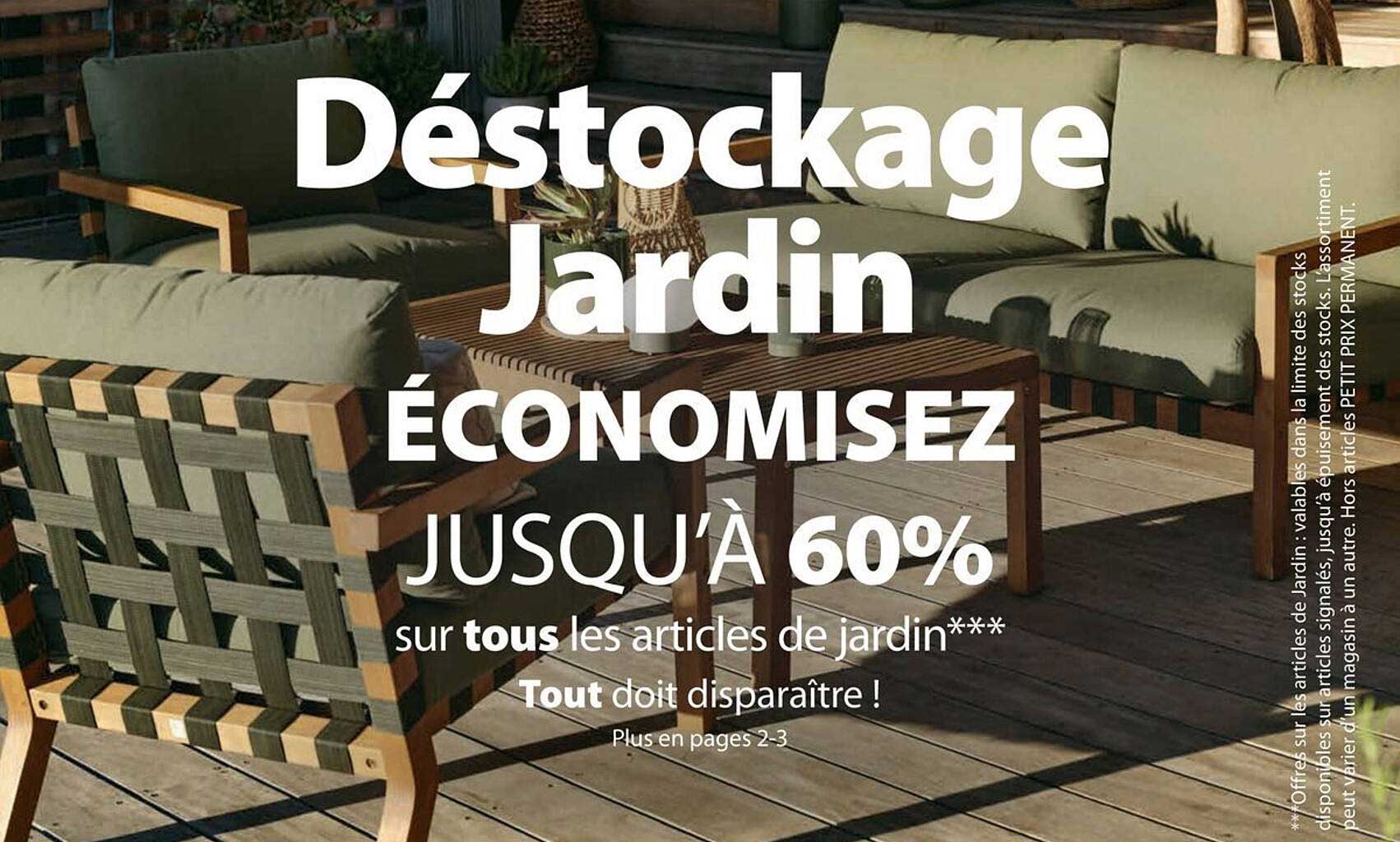 Déstockage Jardin ÉCONOMISEZ JUSQU’À 60% sur tous les articles de jardin***