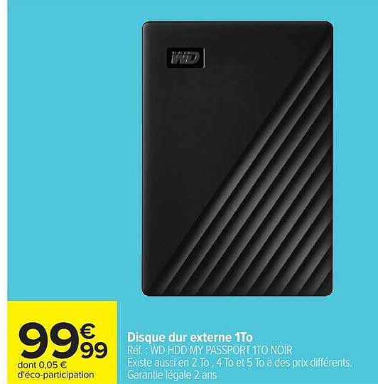 Disque dur externe 1To