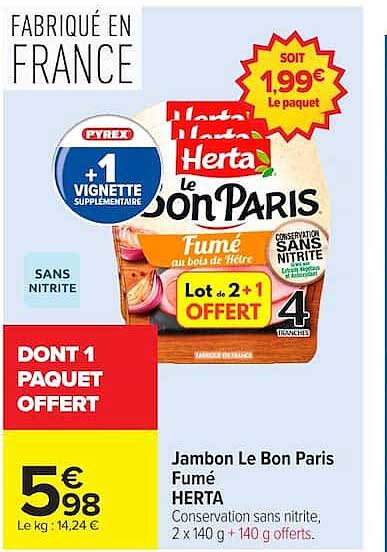 DON'T 1 PAQUET OFFERT