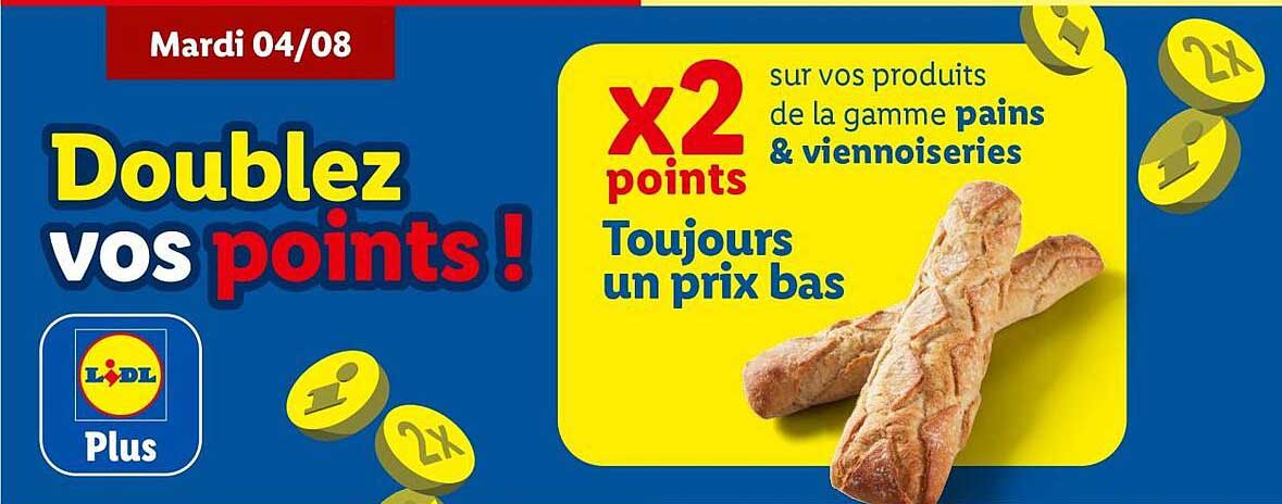 Doublez vos points !
