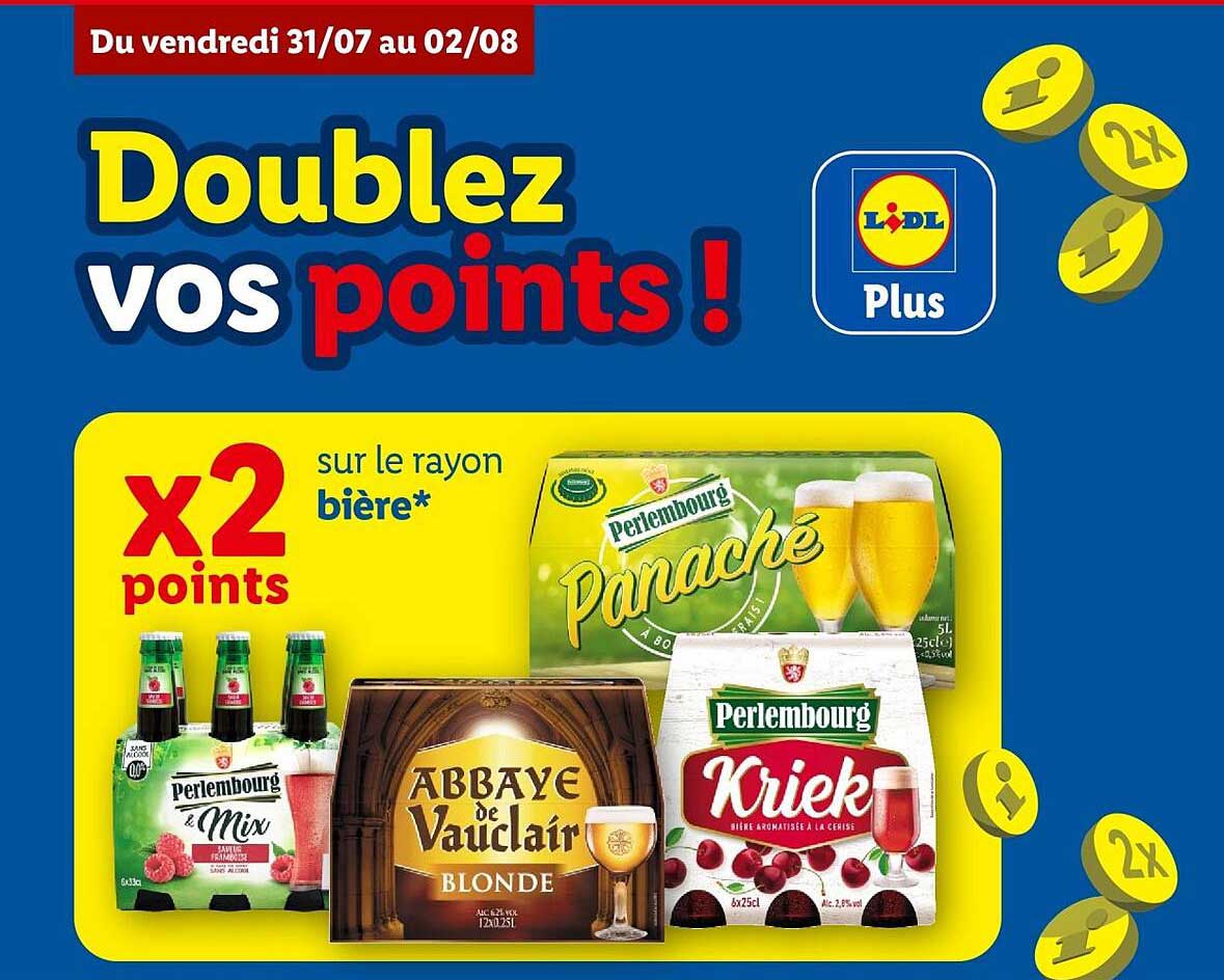 Doublez vos points !