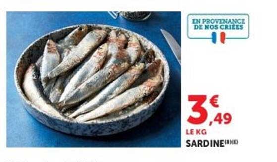 EN PROVENANCE DE NOS CRIÉES SARDINE 1KG