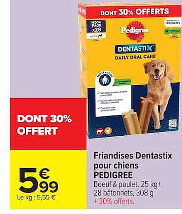 Friandises Dentastix pour chiens PEDIGREE
