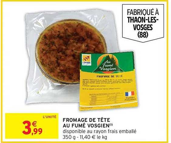 FROMAGE DE TÊTE AU FUMÉ VOSGIEN