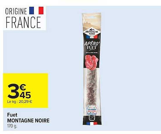 Fuet MONTAGNE NOIRE 170 g