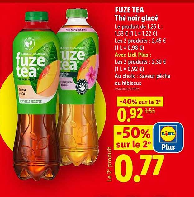 FUZE TEA Thé noir glacé