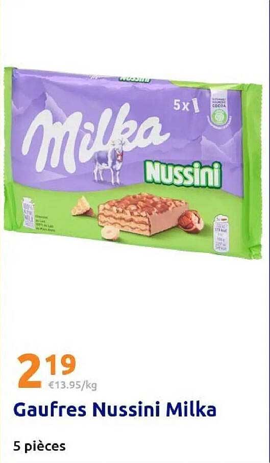 Gaufres Nussini Milka