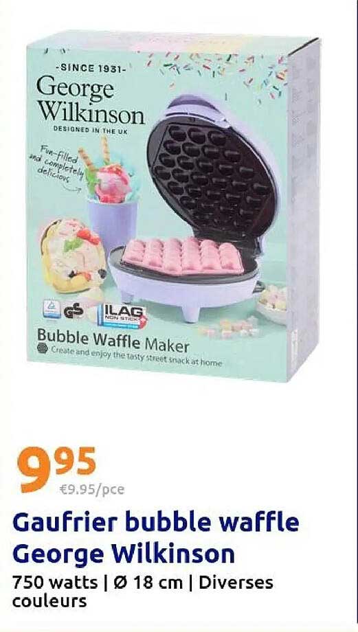 Gaufrier bubble waffle George Wilkinson