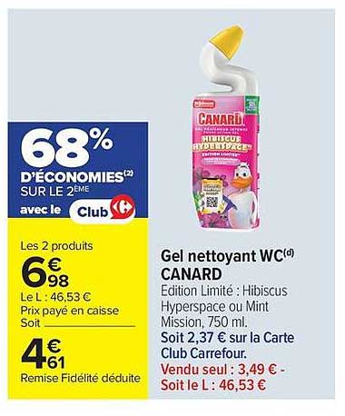 Gel nettoyant WC CANARD