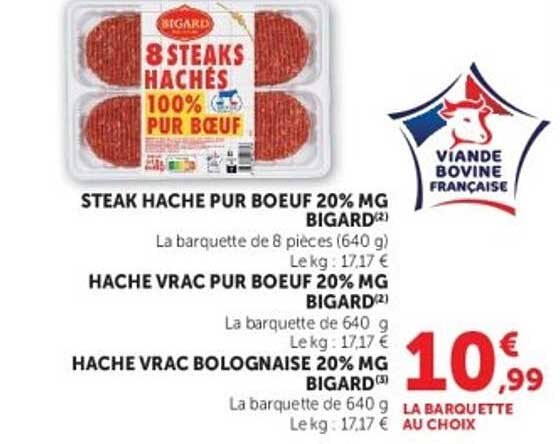 HACHE VRAC BOLOGNAISE 20% MG BIGARD