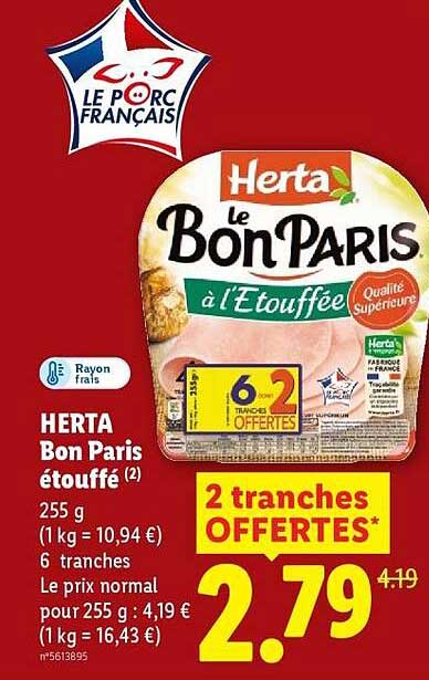 HERTA Bon Paris étouffé (2)