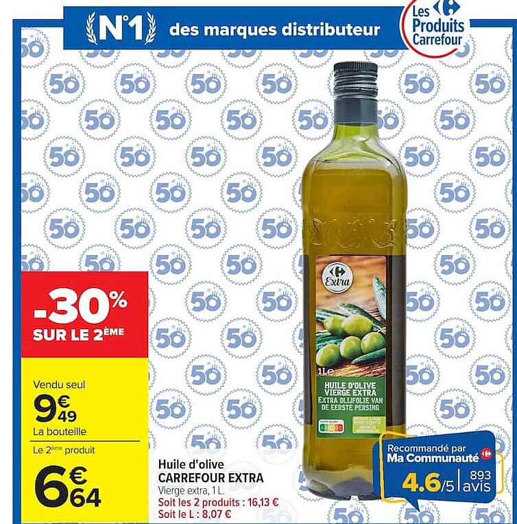 Huile d’olive CARREFOUR EXTRA