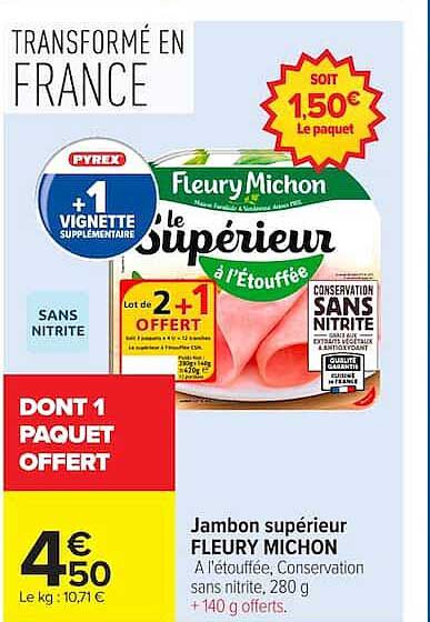 Jambon supérieur FLEURY MICHON