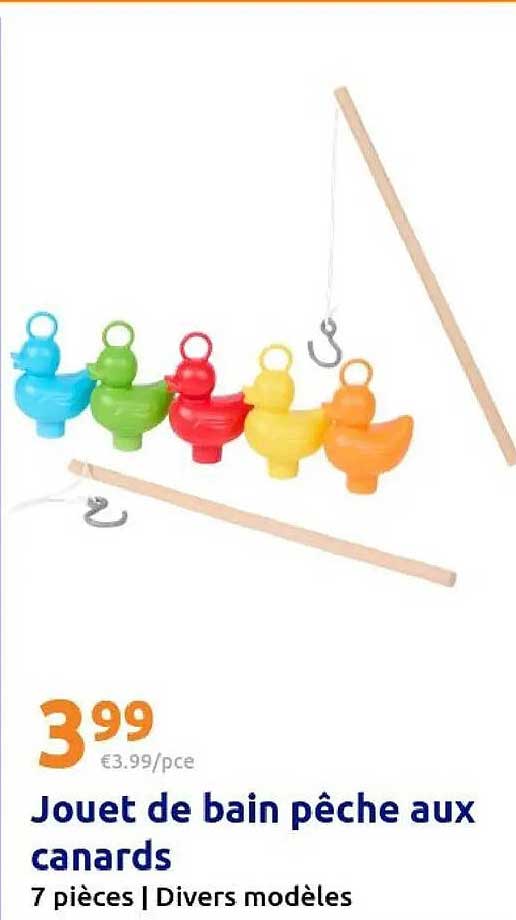 Jouet de bain pêche aux canards