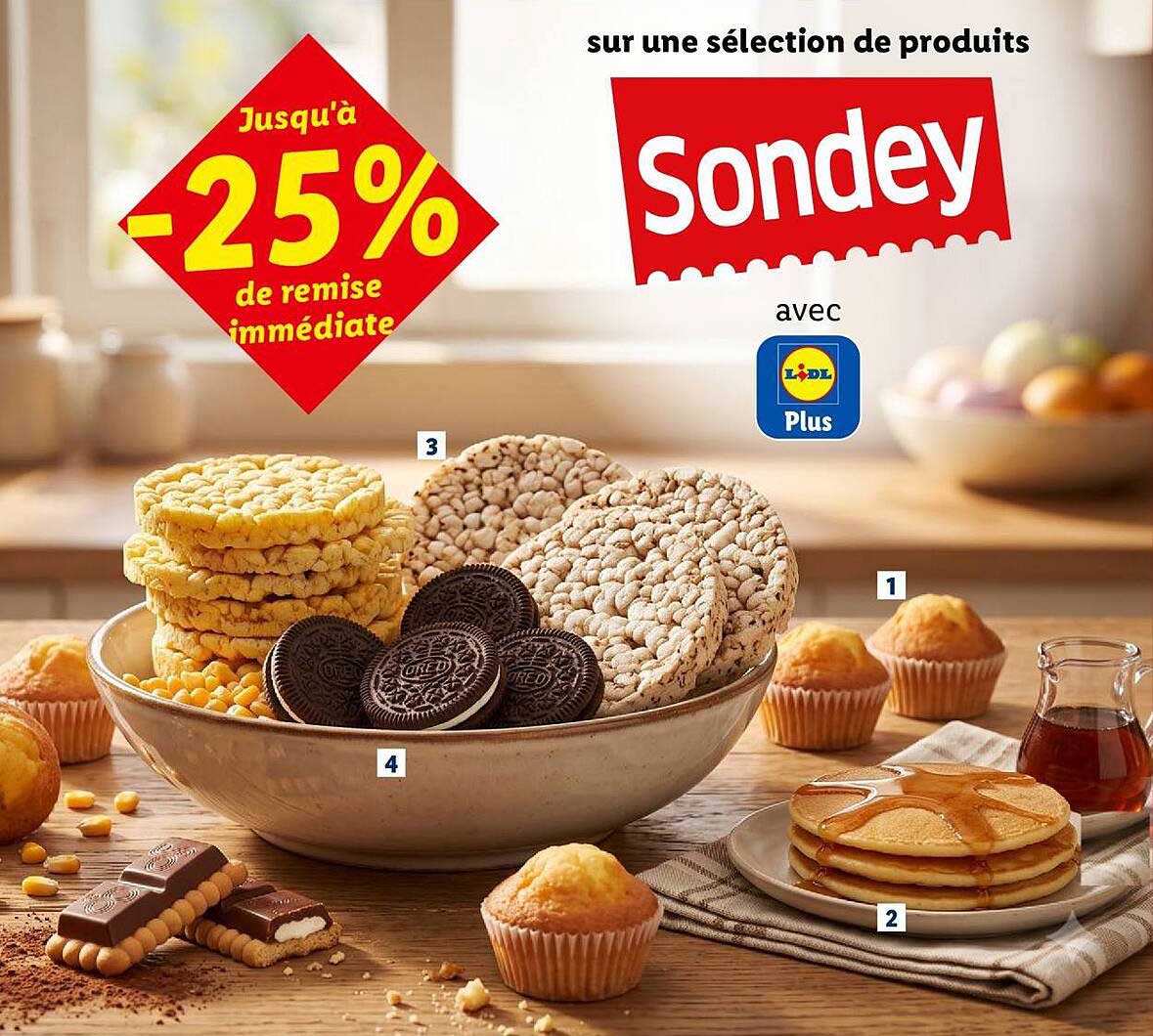 Jusqu'à -25% de remise immédiate sur une sélection de produits Sondey avec Lidl Plus