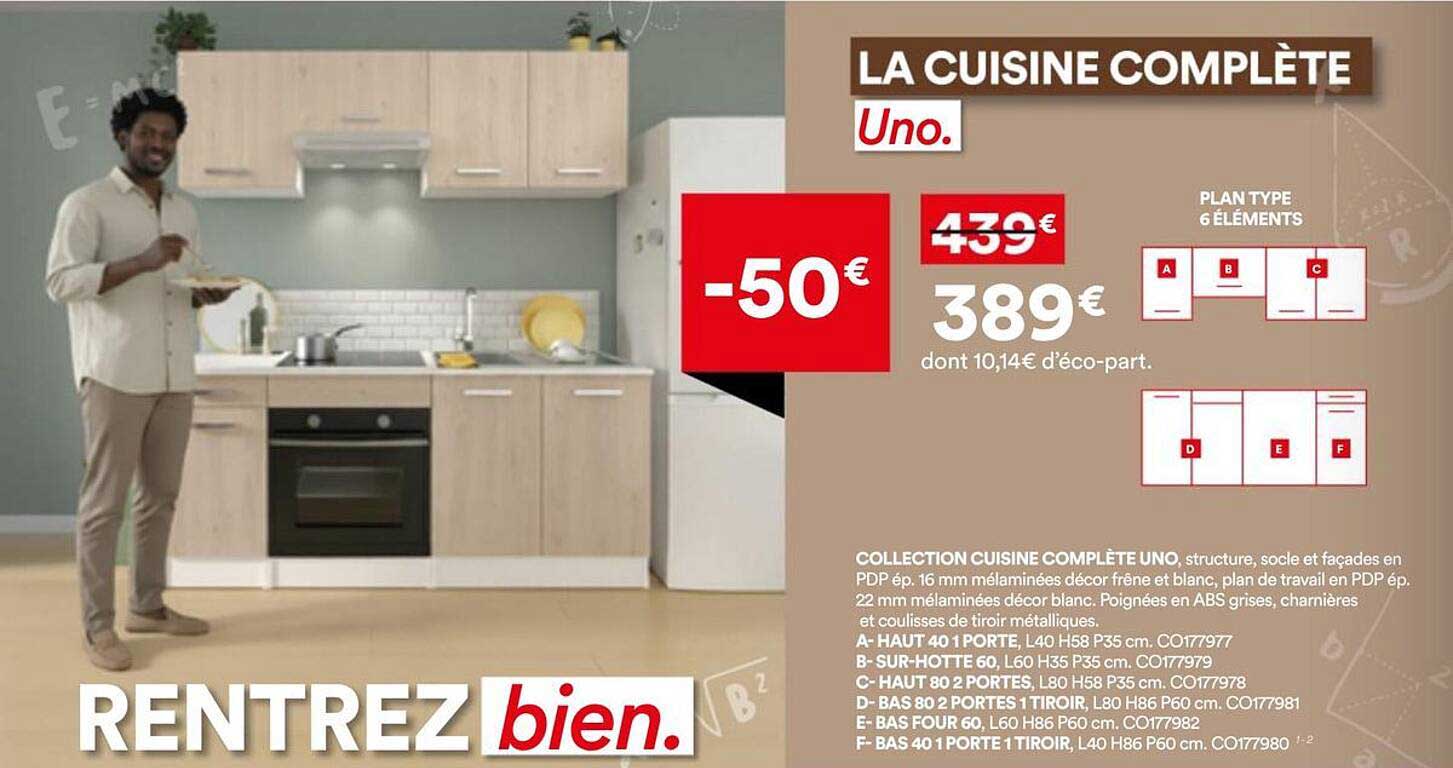 LA CUISINE COMPLÈTE Uno.