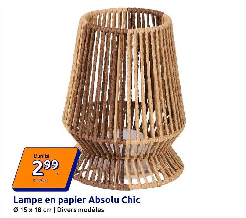 Lampe en papier Absolu Chic