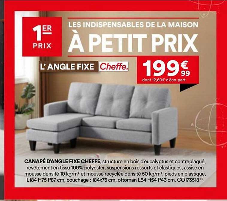 L’ANGLE FIXE Cheffe. Les indispensables de la maison À PETIT PRIX
