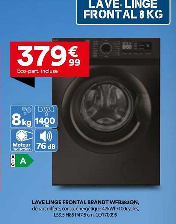 LAVE-LINGE FRONTAL 8 KG