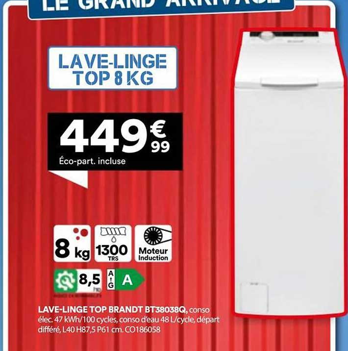 LAVE-LINGE TOP 8 KG