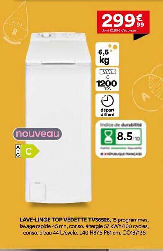 LAVE-LINGE TOP VEDETTE TV36526