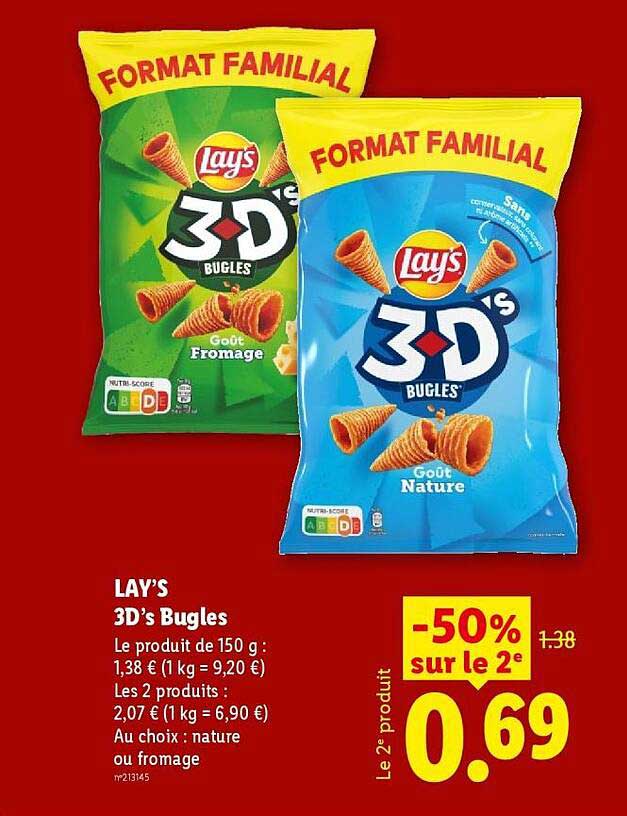 LAY’S 3D’s Bugles