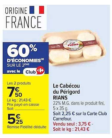 Le Cabécou du Périgord RIANS