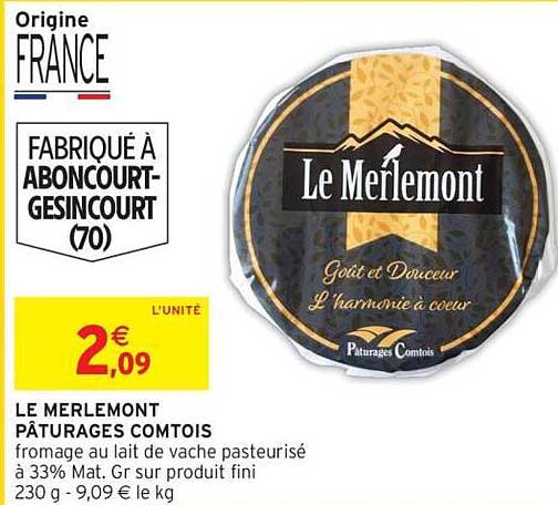 Le Merlemont Pâturages Comtois