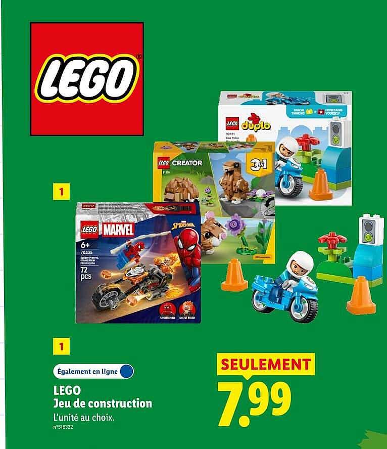 LEGO Jeu de construction L'unité au choix.