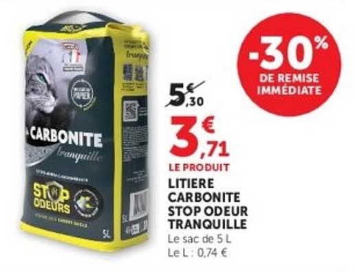 LITIERE CARBONITE STOP ODEUR TRANQUILLE