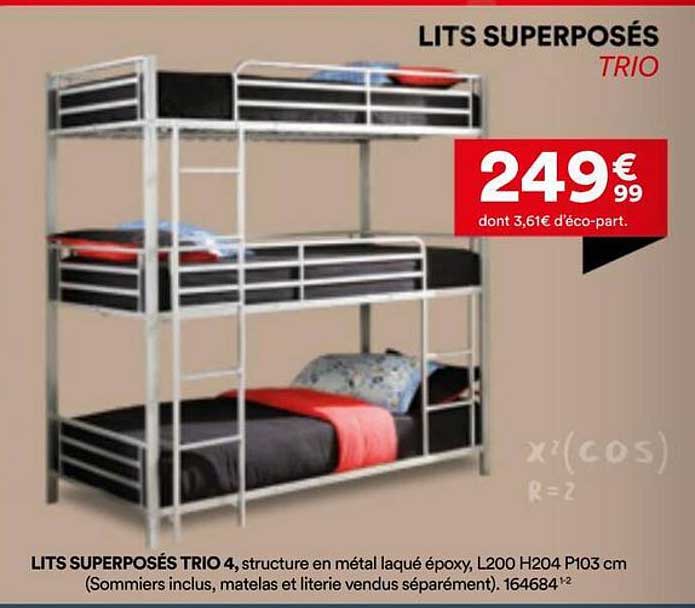 LITS SUPERPOSÉS TRIO