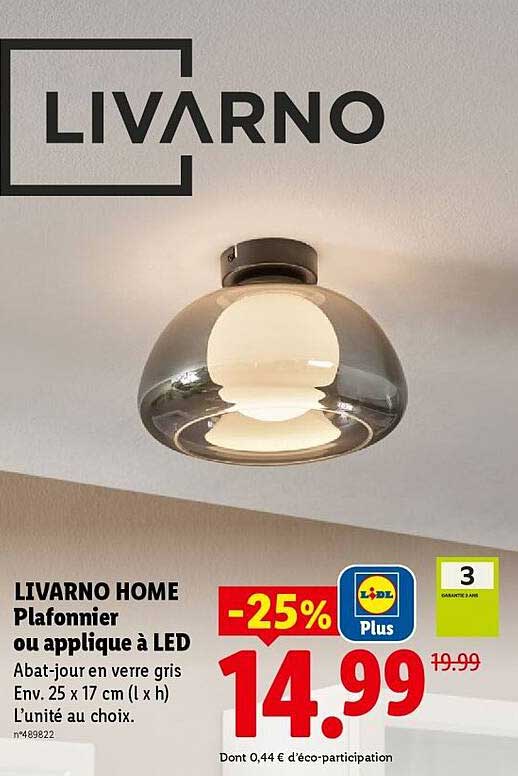 LIVARNO HOME Plafonnier ou applique à LED