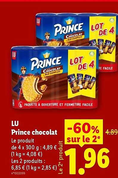 LU Prince chocolat