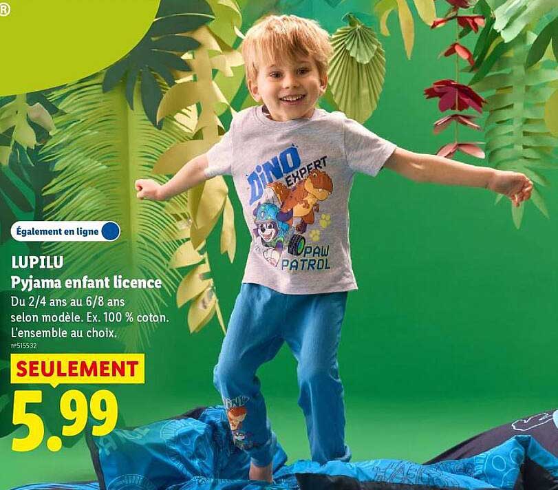 LUPILU Pyjama enfant licence