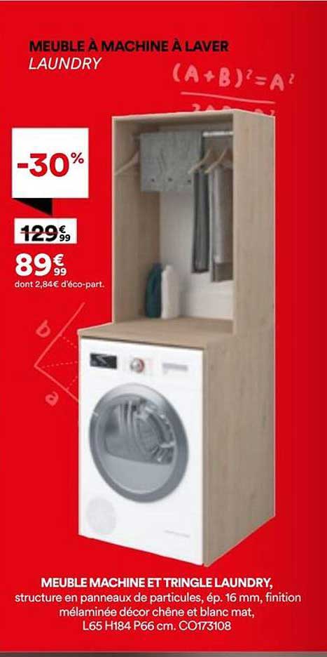 MEUBLE À MACHINE À LAVER LAUNDRY
