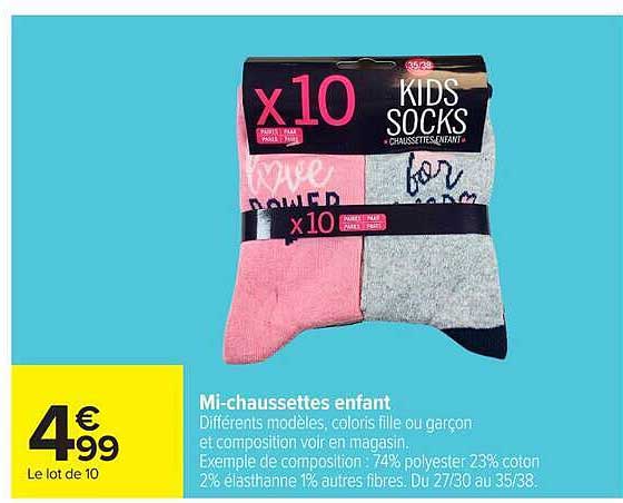 Mi-chaussettes enfant