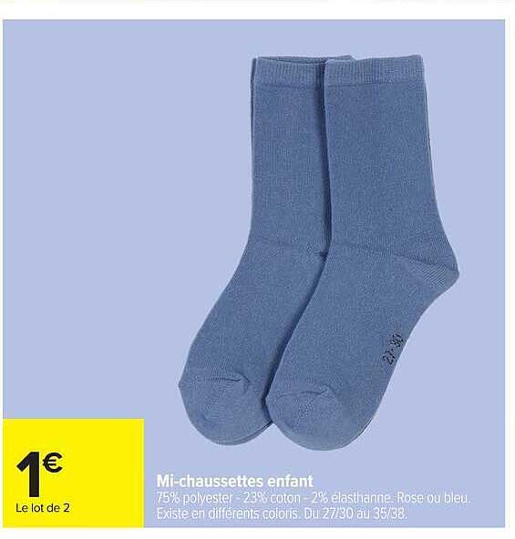 Mi-chaussettes enfant