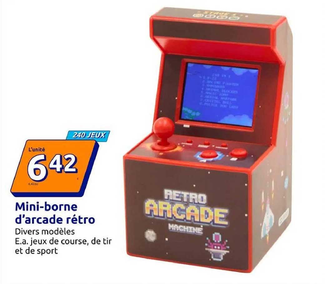 Mini-borne d’arcade rétro