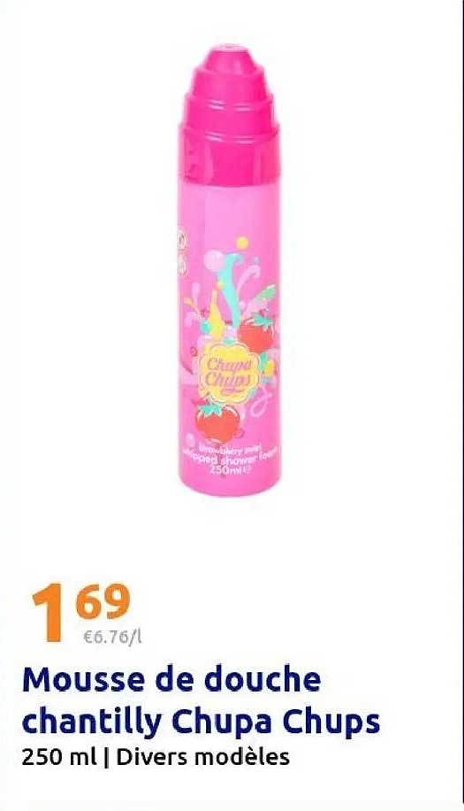 Mousse de douche chantilly Chupa Chups