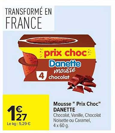 Mousse " Prix Choc" DANETTE